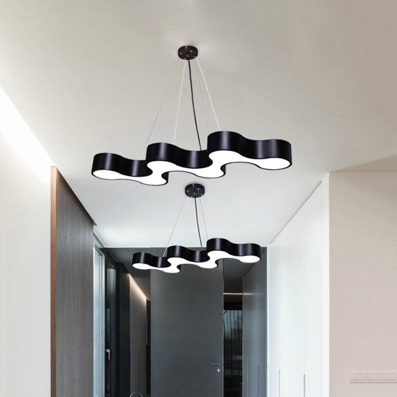 Hedendaagse metaal LED Hanglamp Lampbreuk 1 Lichte geometrische hangende plafondlicht voor kantoor