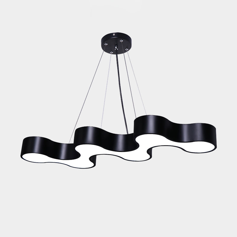 Hedendaagse metaal LED Hanglamp Lampbreuk 1 Lichte geometrische hangende plafondlicht voor kantoor