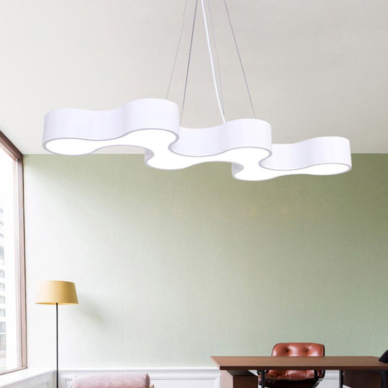 Hedendaagse metaal LED Hanglamp Lampbreuk 1 Lichte geometrische hangende plafondlicht voor kantoor