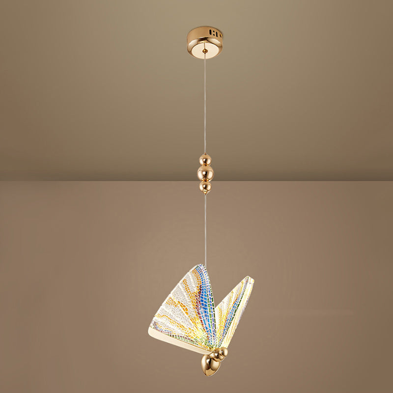 Simplicité moderne Butterfly Plafond Suspension lampe de plafond acrylique Fixage de plafond pour restaurant