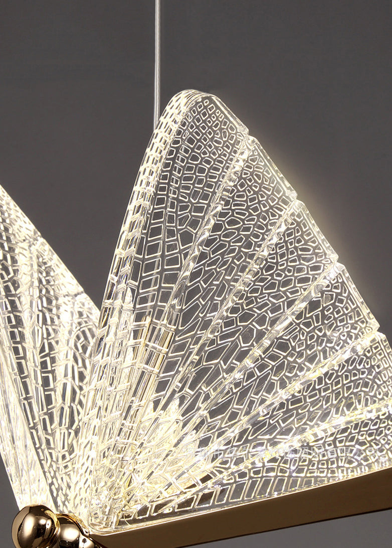 Simplicité moderne Butterfly Plafond Suspension lampe de plafond acrylique Fixage de plafond pour restaurant