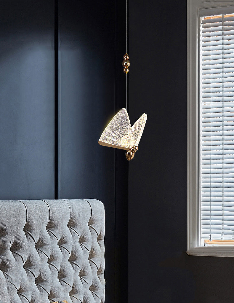 Simplicité moderne Butterfly Plafond Suspension lampe de plafond acrylique Fixage de plafond pour restaurant