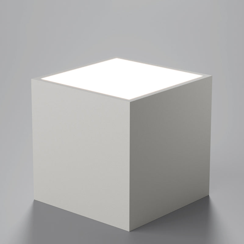 Zwart-witte LED-plafondlamp in moderne, minimalistische stijl Aluminium geometrische inbouw met acrylkap