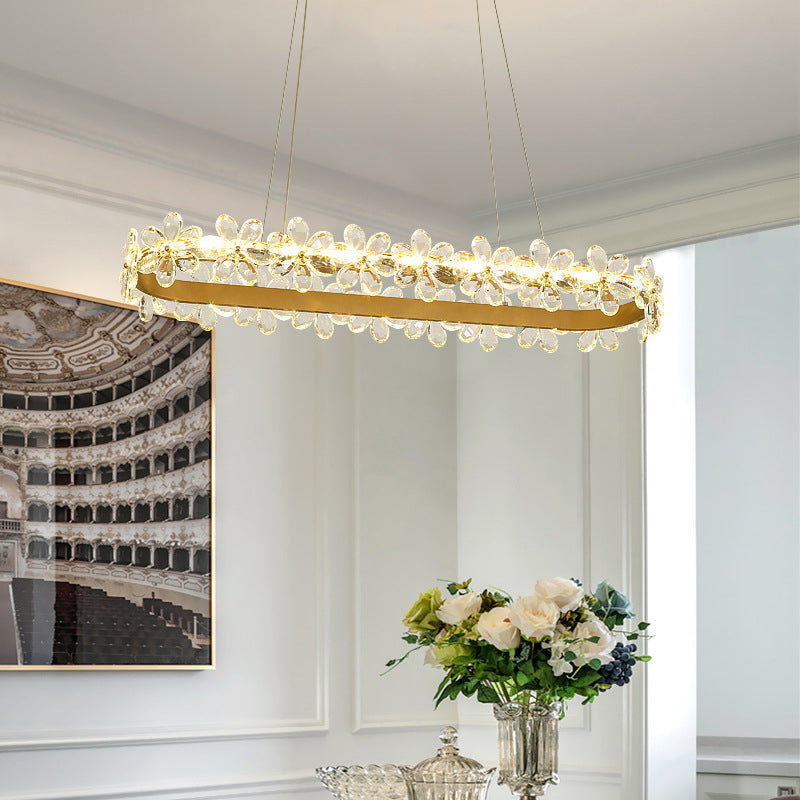 Moderno isola a sospensione soffitto illuminazione cristallo illuminazione luce ristorante luce interno