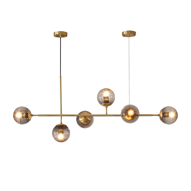 Dinning Spherical Dinning Illing Fixture Glass Glass Style Island Chandelier Light