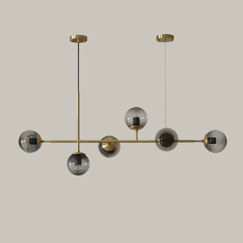 Dinning Spherical Dinning Illing Fixture Glass Glass Style Island Chandelier Light