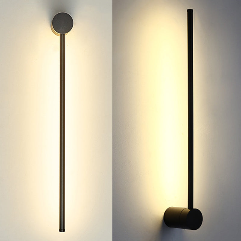 Aluminium LED Wall Lamp in Modern Concise Style Wrought Iron Linear Wall Sconce with Acrylic Shade