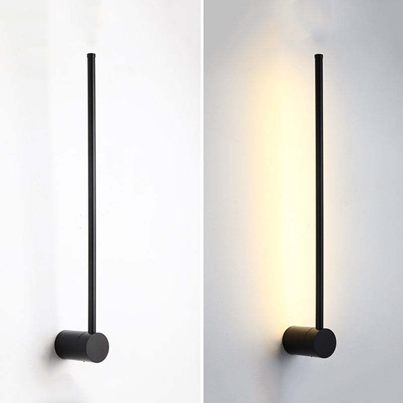 Aluminium LED Wall Lamp in Modern Concise Style Wrought Iron Linear Wall Sconce with Acrylic Shade