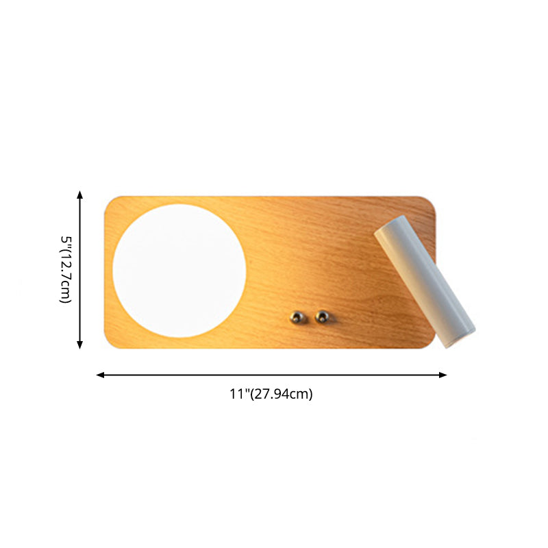 Modern Sconce Single Light Wood Light Spot Light Beside Light Bedroom Indoor Light