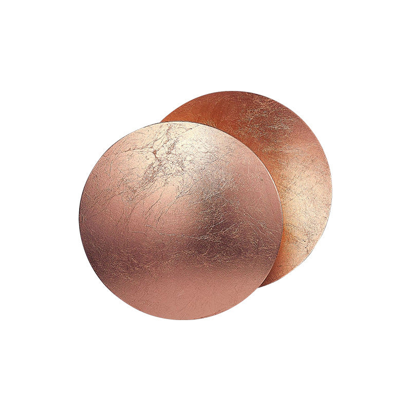 Lampade a sconde circolare in metallo moderno lampada a parete da letto da letto