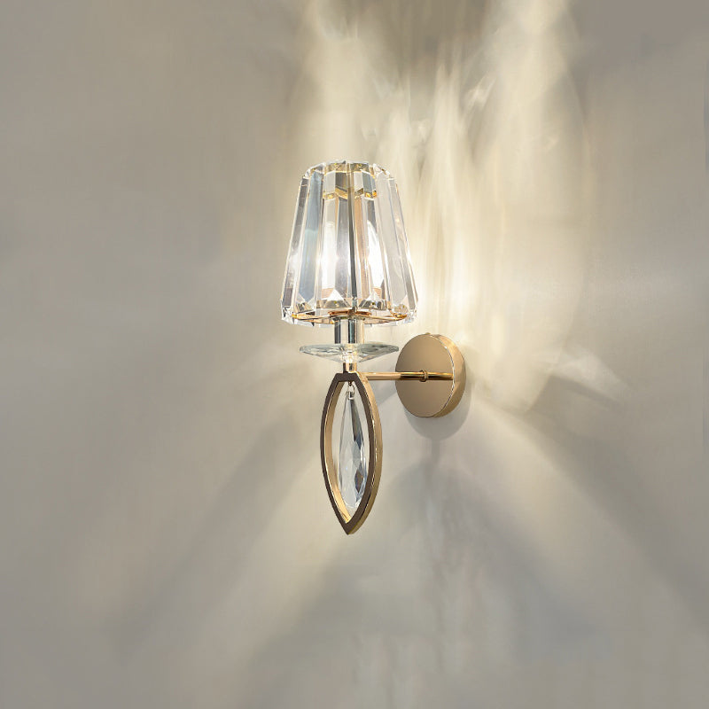 Crystal 1 Light Wall Light Sconce Modern Bedroom Wall Mounted Light Fixture
