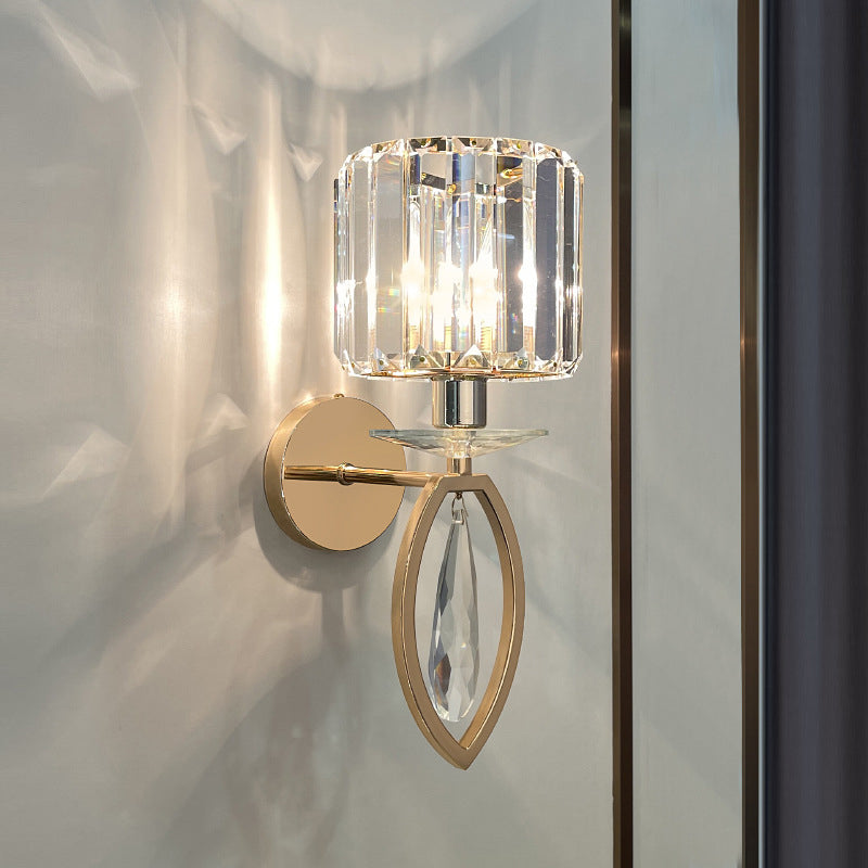 Crystal 1 Light Wall Light Sconce Modern Bedroom Wall Mounted Light Fixture