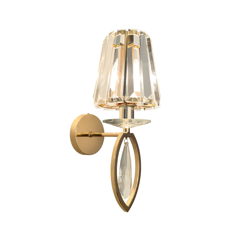 Crystal 1 Light Wall Light Sconce Modern Bedroom Wall Mounted Light Fixture