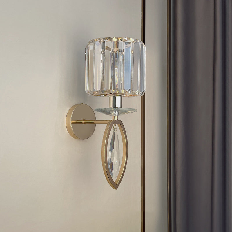 Crystal 1 Light Wall Light Sconce Modern Bedroom Wall Mounted Light Fixture