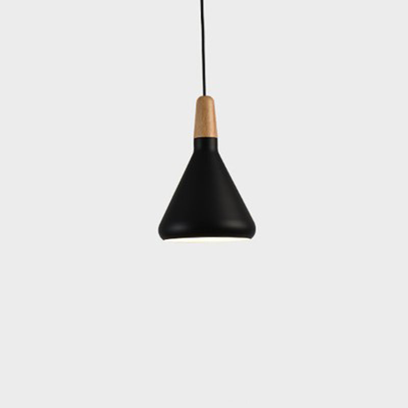 Moderne eenvoudige kegelhangende hanglamp aluminium hangende hanglampen voor restaurant