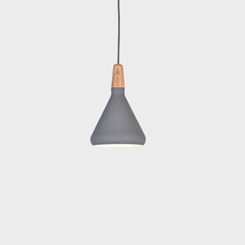 Moderne eenvoudige kegelhangende hanglamp aluminium hangende hanglampen voor restaurant
