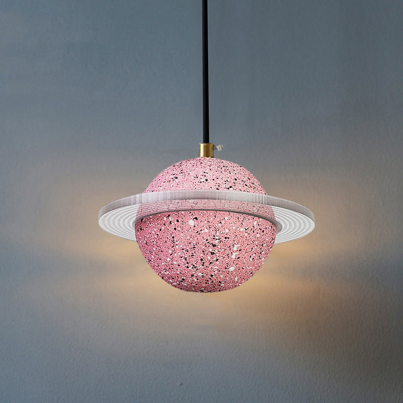 Modern Simplicity Round Ceiling Chandelier Cement Hanging Light for Living Room