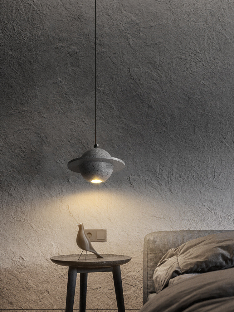 Modern Simplicity Round Ceiling Chandelier Cement Hanging Light for Living Room