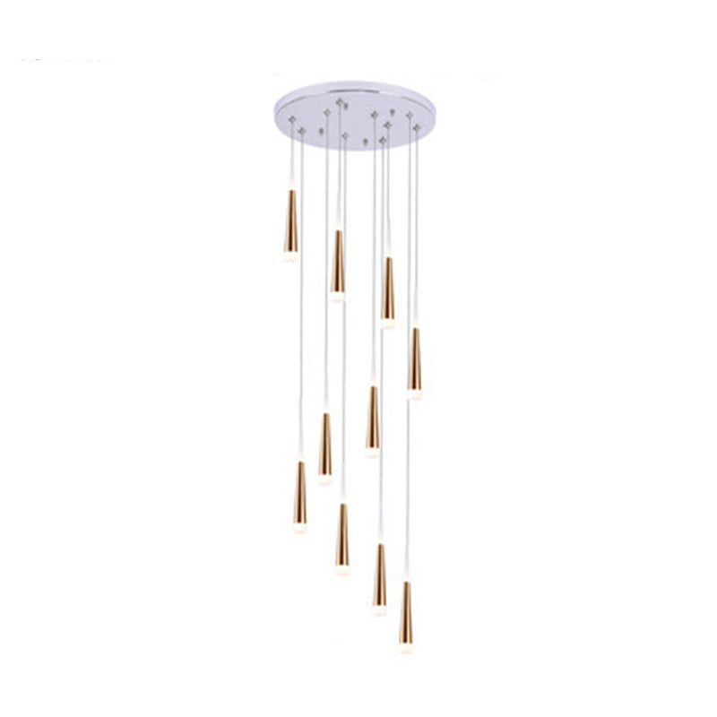 Modern multi -light hanger Led Light Indoor Hotel Light Long Trap Light