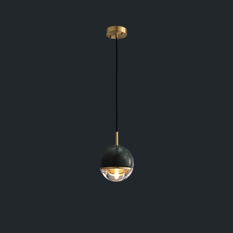 Noordse bolvormige hanger verlichtingsarmatuur stenen slaapkamer plafond hanglampje