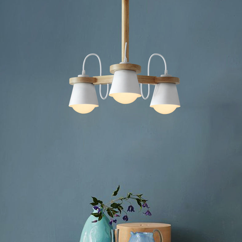 Modern Ceiling Pendant Wood Light Indoor Bedroom Shop Hotel Foyer Light