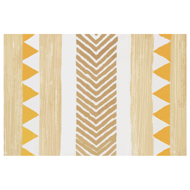Vintage Southwestern Print Rug White Tone Polyester Area Tapijt Non-Slip Backing Rug voor de woonkamer