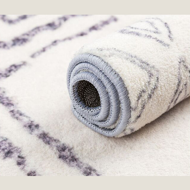 Witte toon Shabby Chic indoor tapijt polyester tribale afdrukt tapijt Easy Care Tapijt voor huizendecoratie