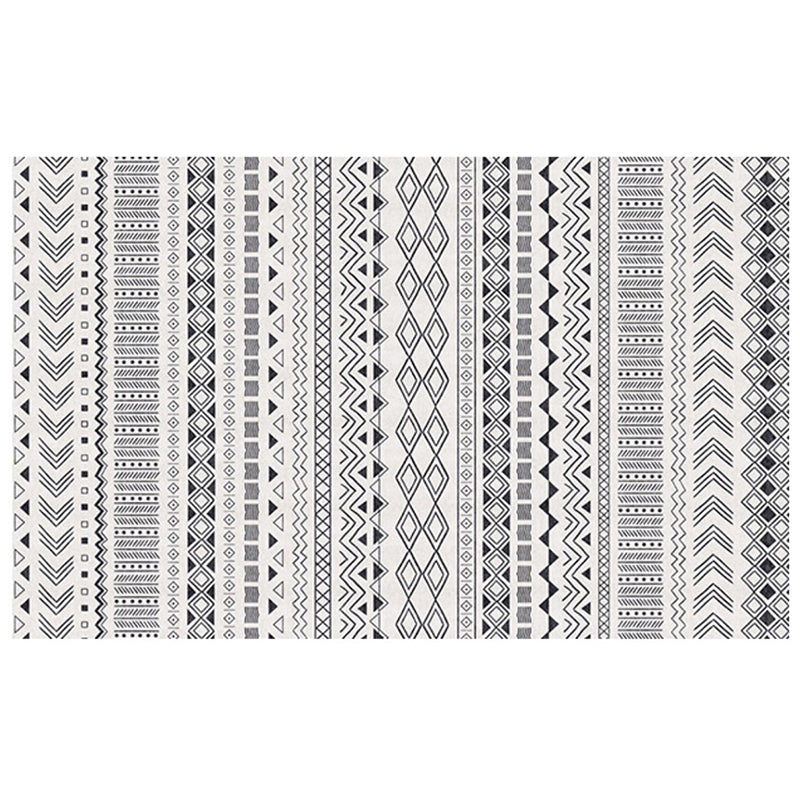Witte toon tribal print tapijten polyester tapijt klassieke antislip achterste binnen tapijt voor woonkamer