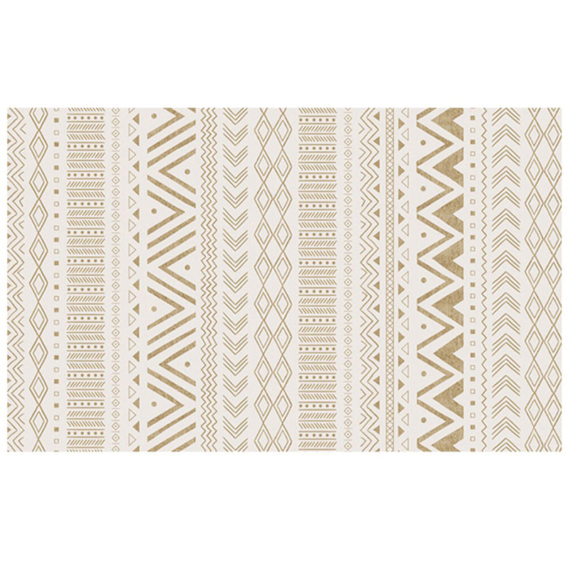 Witte toon tribal print tapijten polyester tapijt klassieke antislip achterste binnen tapijt voor woonkamer