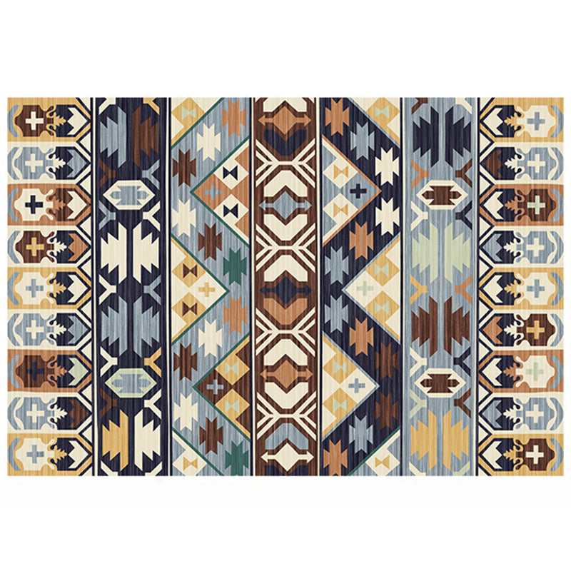 Rode toon Shabby Chic Rug Polyester Carpet Tribal Patroon binnen Tapijt HUG Easy Care voor huizendecoratie