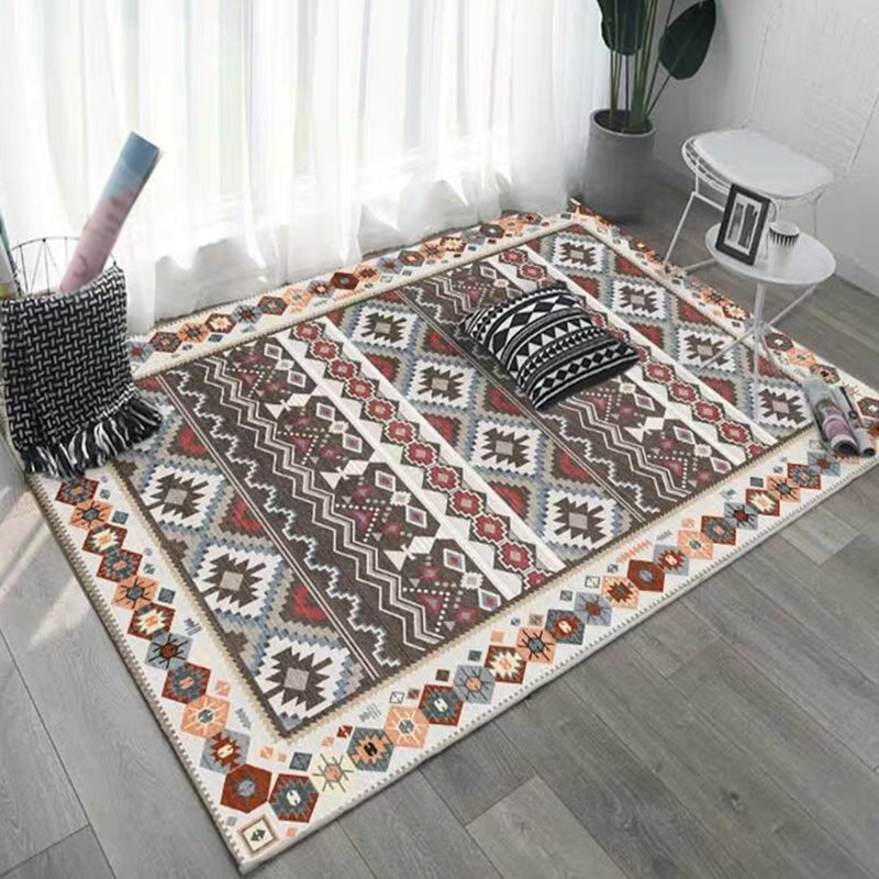 Boheemse tribale patroon Tapijten Multicolor polyester Area Tapijt Non-slip achterste tapijt voor woonkamer