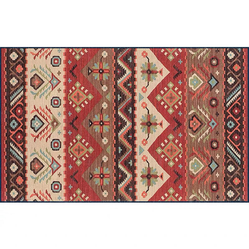 Boheemse tribale patroon Tapijten Multicolor polyester Area Tapijt Non-slip achterste tapijt voor woonkamer