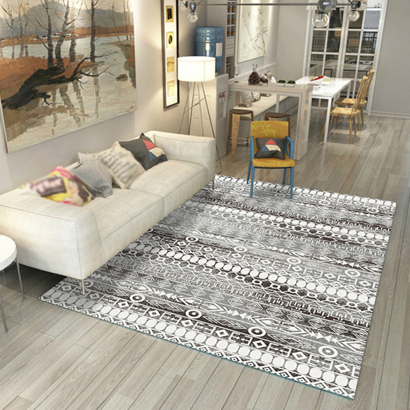 Witte toon boho tapijten polyester tapijt tribal classicisme binnen tapijt niet-slip steun voor woonkamer