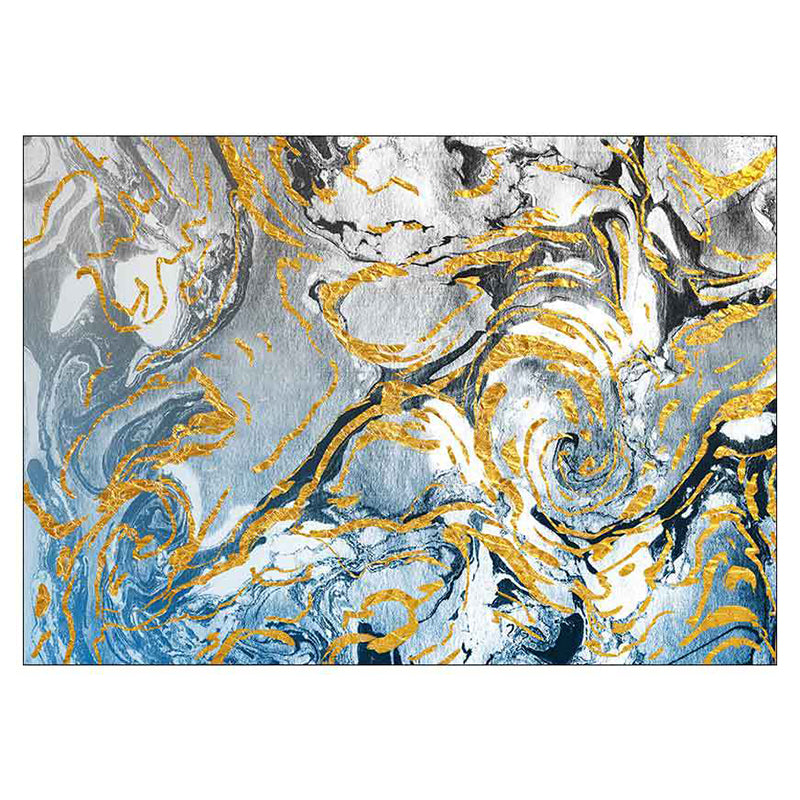 Trendy Watercolor Printed Area Rug Modern Rectangle Carpet Friendly Washable Rug for Living Room