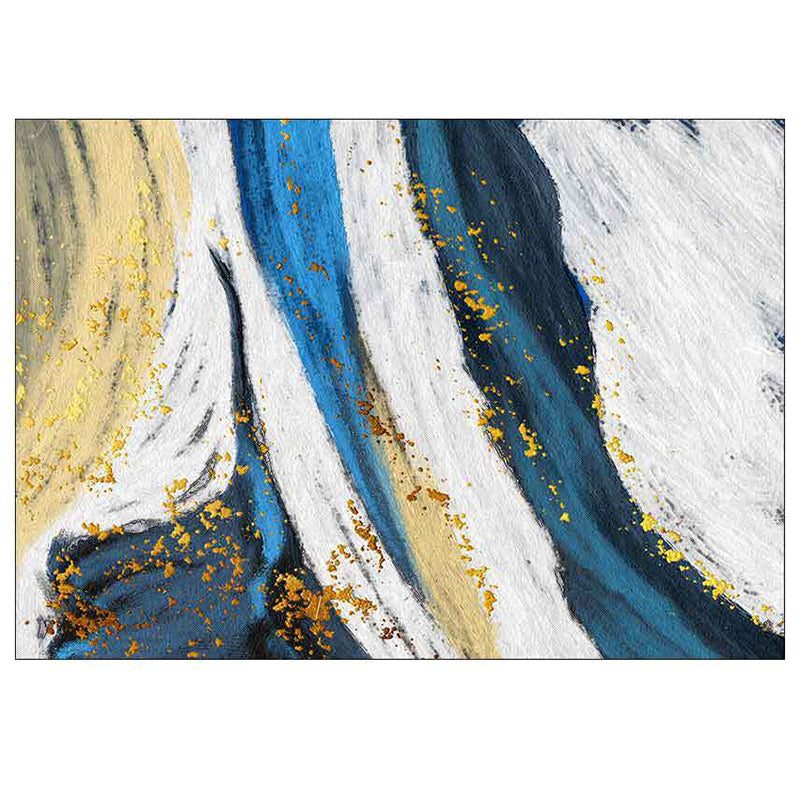 Trendy Watercolor Printed Area Rug Modern Rectangle Carpet Friendly Washable Rug for Living Room