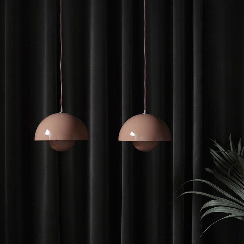 1 Luz de techo colgante de metal ligero semi Semi esferas Comedor Comedor lámparas colgantes