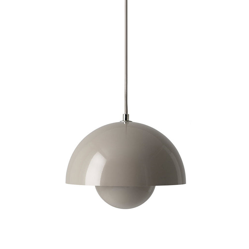 1 licht metalen hangend plafondlicht moderne semi -bollen eetkamer hangende verlichtingsarmaturen
