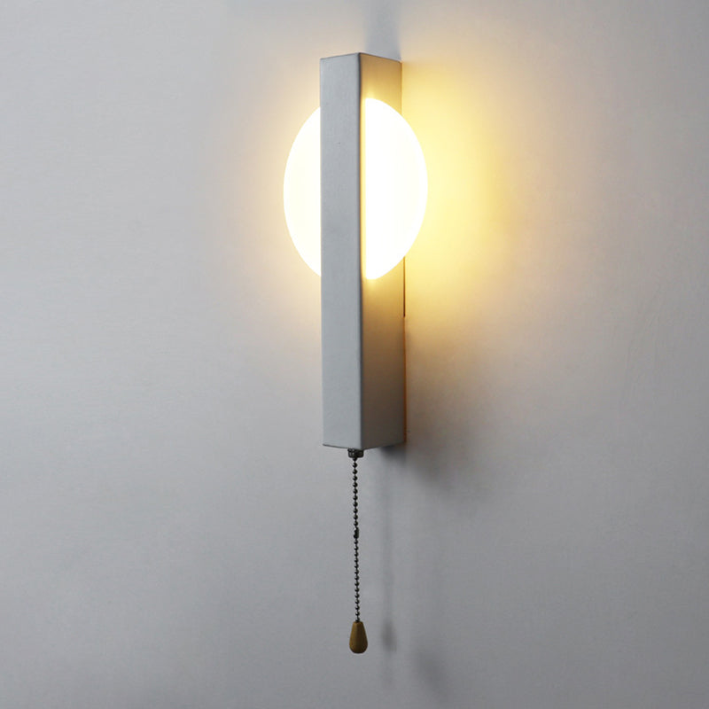 Nordische geometrische Wandleuchte Beleuchtung Metall Wohnzimmer LED -Wandleuchte mit Pull -Kette