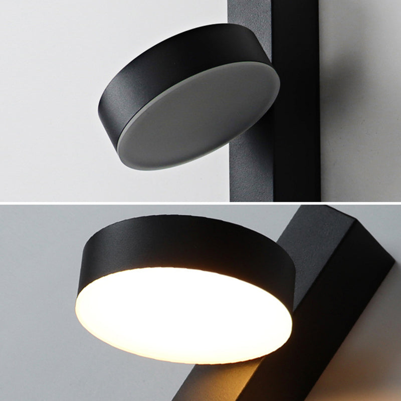 Nordische geometrische Wandleuchte Beleuchtung Metall Wohnzimmer LED -Wandleuchte mit Pull -Kette