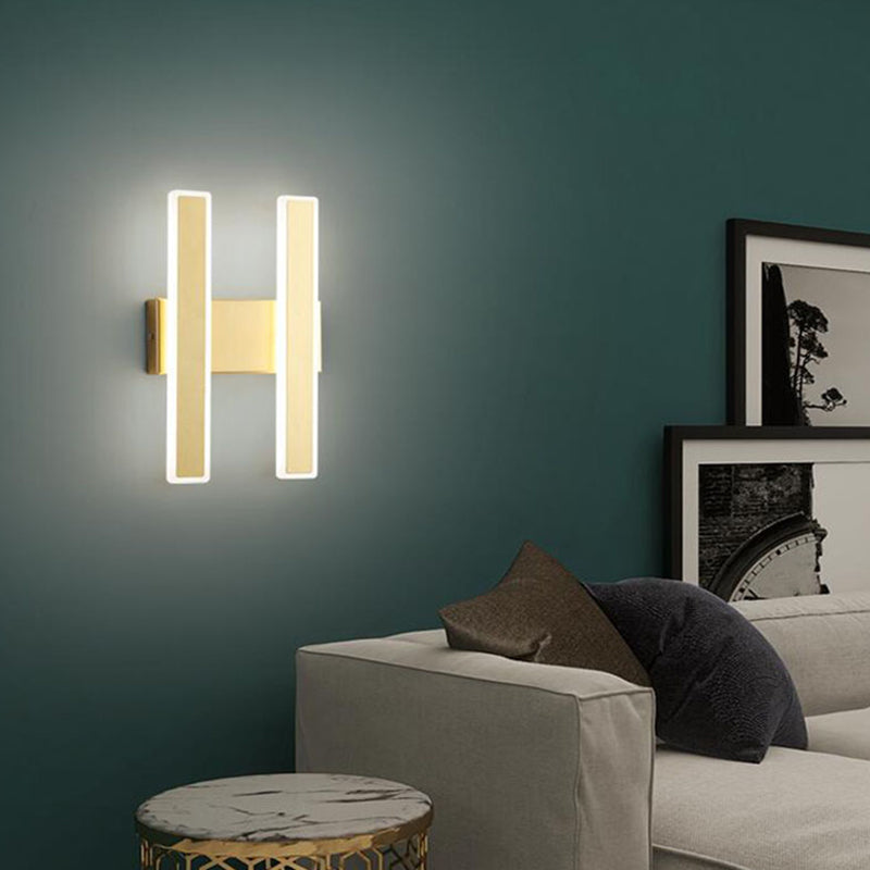 Fun a parete rettangolare per la parete della camera da letto Simplicità a parete LED Apparecchio di illuminazione montata