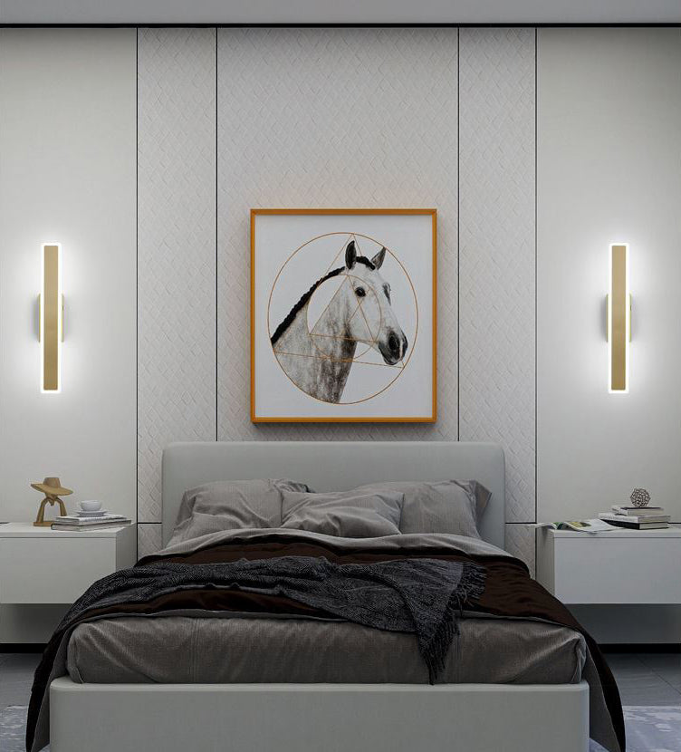 Fun a parete rettangolare per la parete della camera da letto Simplicità a parete LED Apparecchio di illuminazione montata