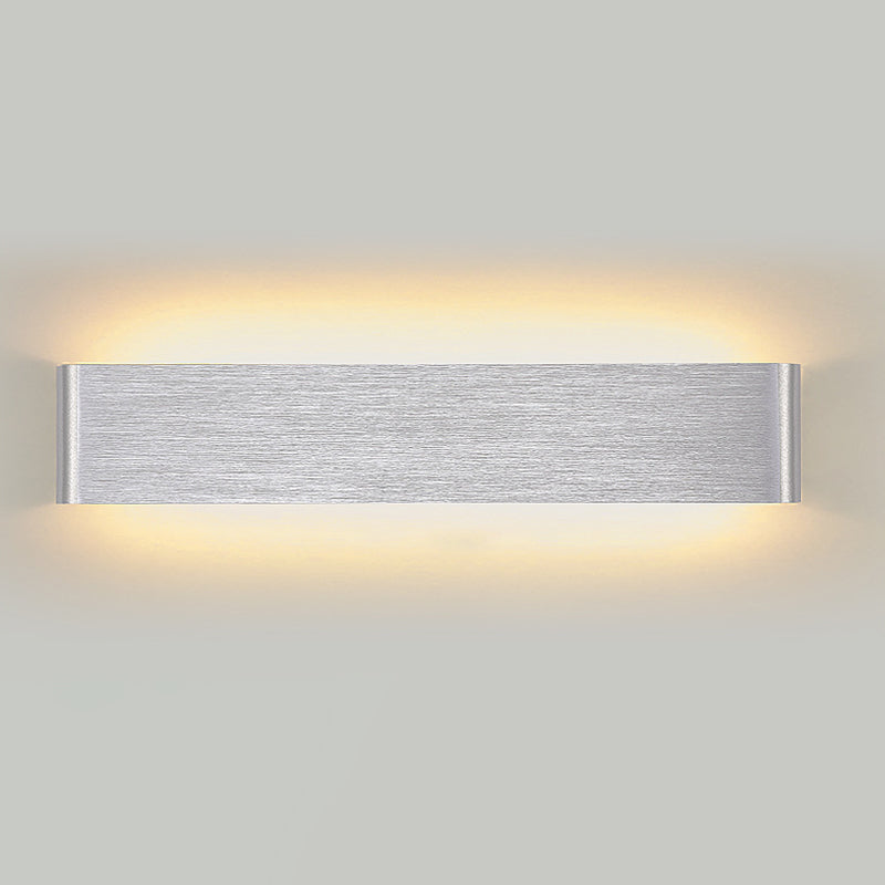 Rectangular Flush Mount Wall Sconce Postmodern Metal Living Room LED Wall Light