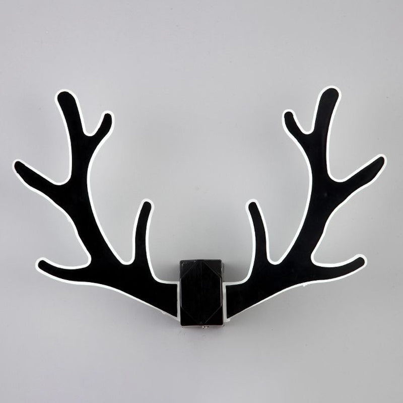 Lampada montata sulla parete di corna di cervo in metallo moderno lampada da parete da letto moderna