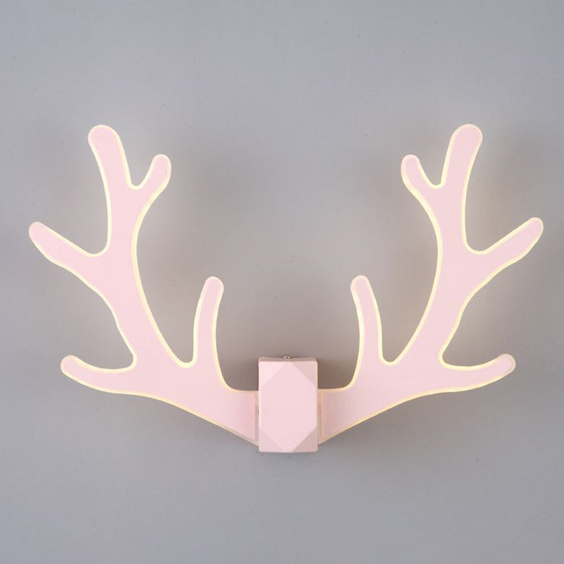 Lampada montata sulla parete di corna di cervo in metallo moderno lampada da parete da letto moderna
