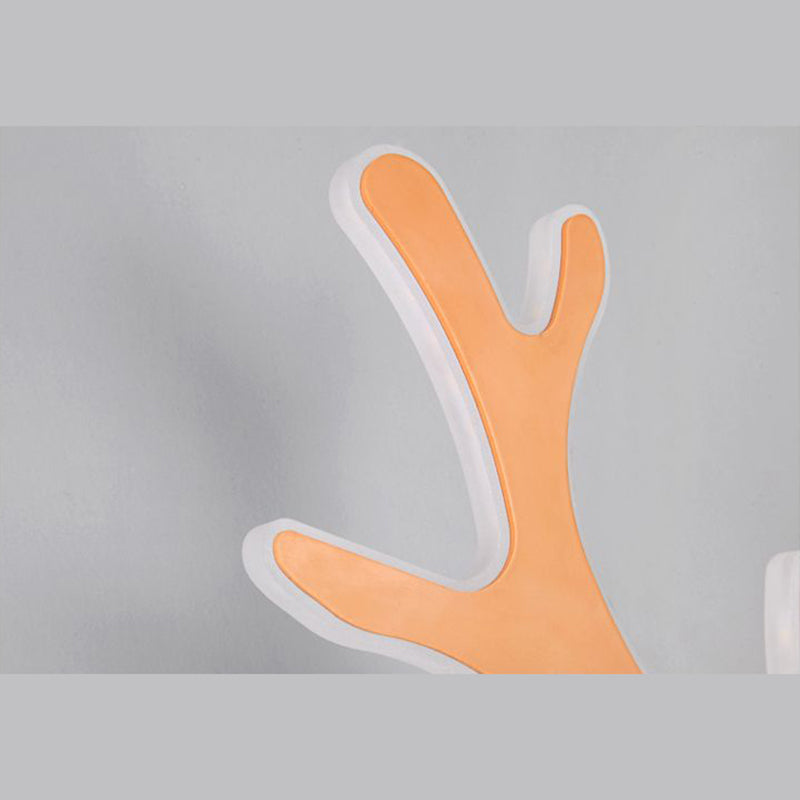 Lampada montata sulla parete di corna di cervo in metallo moderno lampada da parete da letto moderna