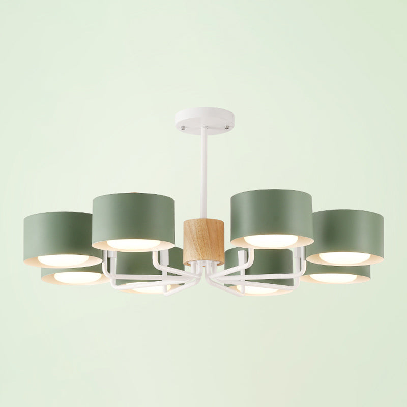 Modern Ceiling Light Wood Light Color of Macarons Bedroom Shop Hotel Light