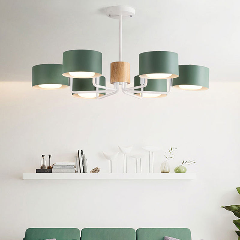 Modern Ceiling Light Wood Light Color of Macarons Bedroom Shop Hotel Light