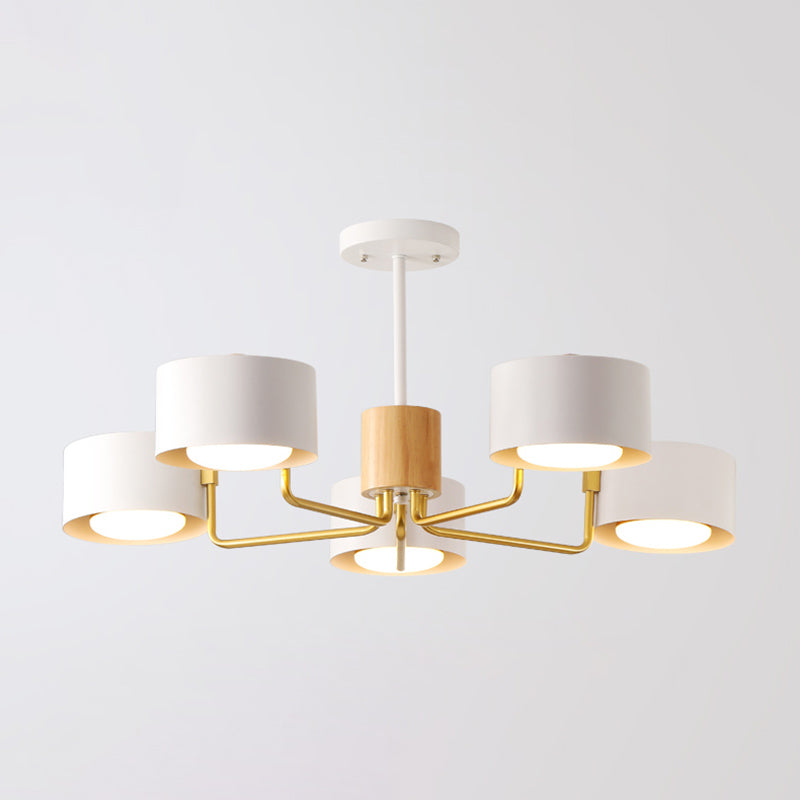 Modern Ceiling Light Wood Light Color of Macarons Bedroom Shop Hotel Light