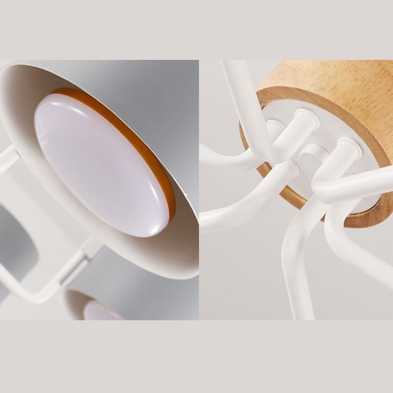 Modern Ceiling Light Wood Light Color of Macarons Bedroom Shop Hotel Light