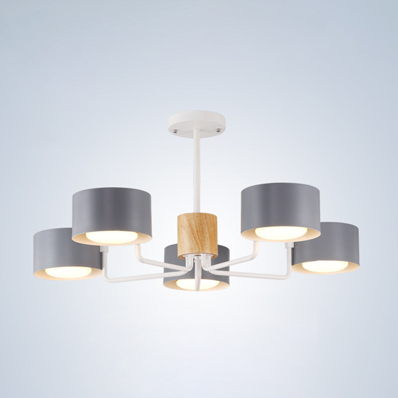 Modern Ceiling Light Wood Light Color of Macarons Bedroom Shop Hotel Light